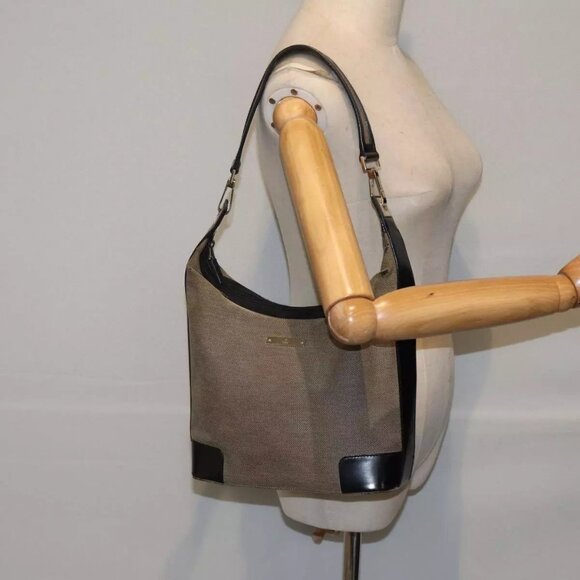 GUCCI Shoulder Bag Canvas Beige Auth - Picture 1 of 16